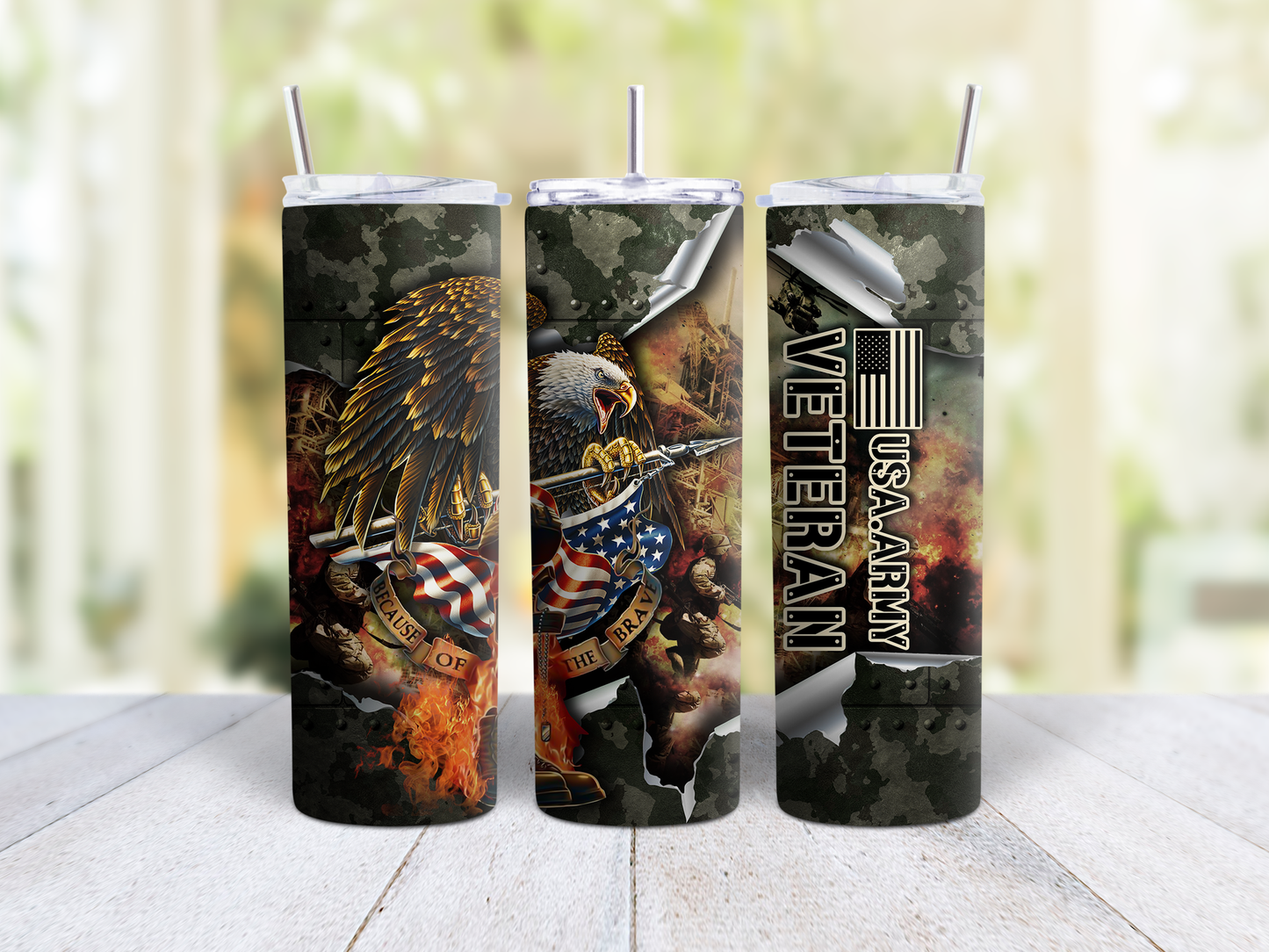 Army Veteran Tumbler