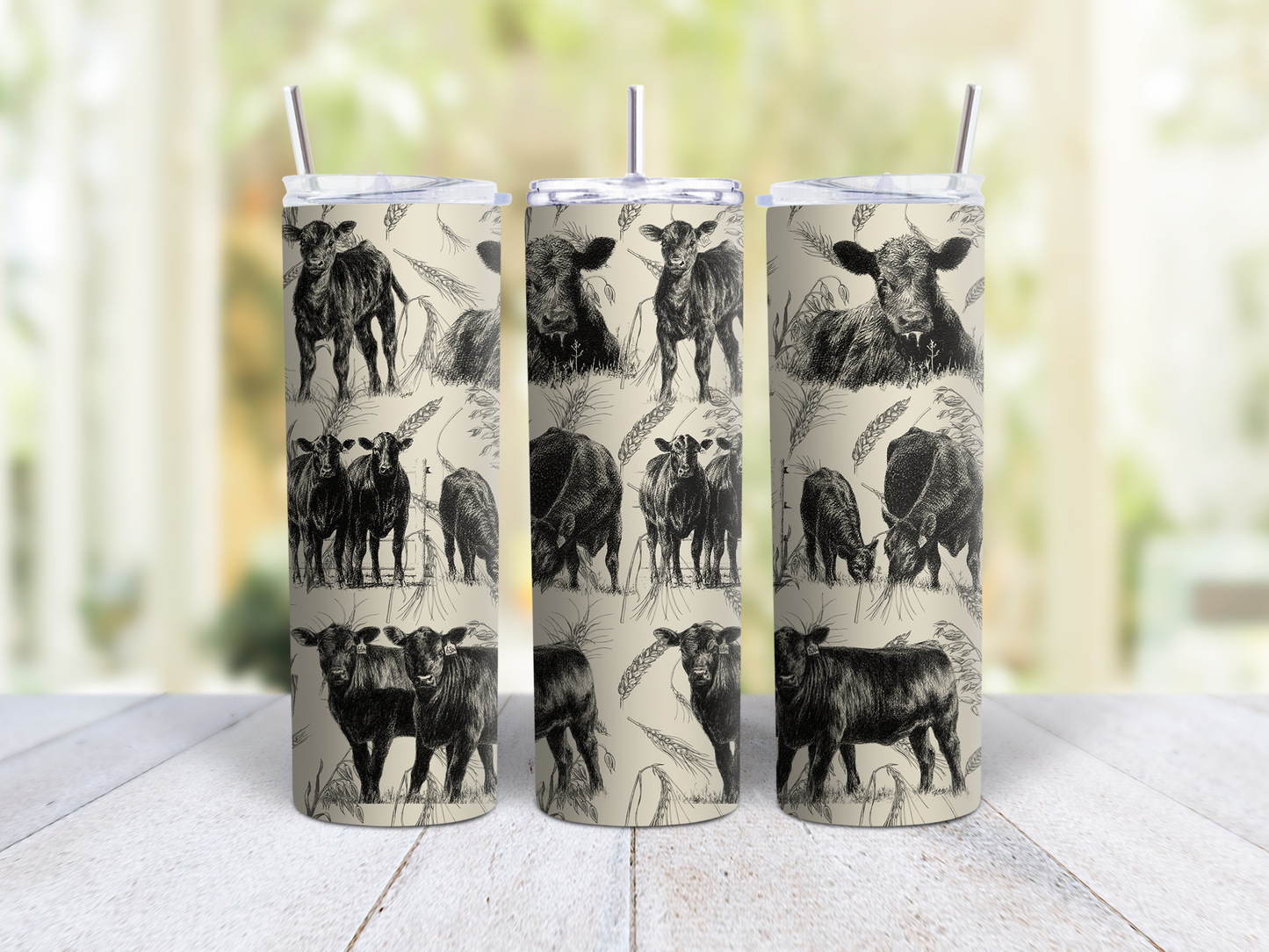 Cowherd Antique Tumbler
