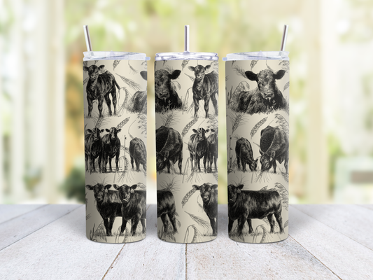 Cowherd Antique Tumbler
