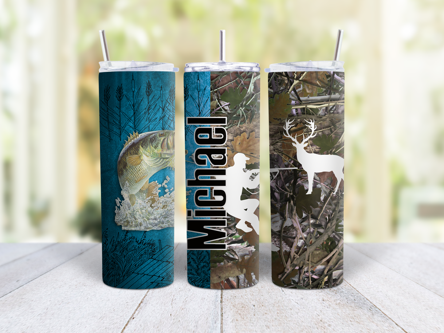 Fishing Deer Hunt Tumbler