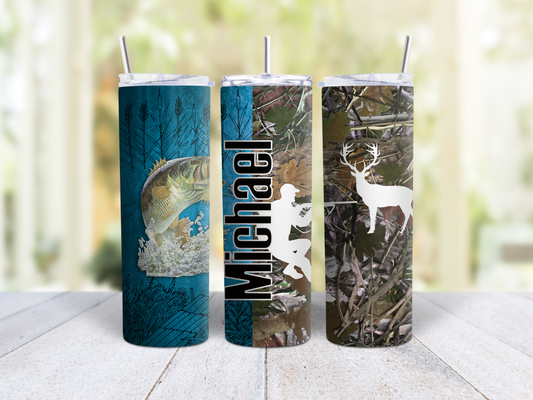 Fishing Deer Hunt Tumbler