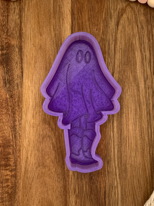 Cowgirl Ghost Halloween Silicone Freshie Mold