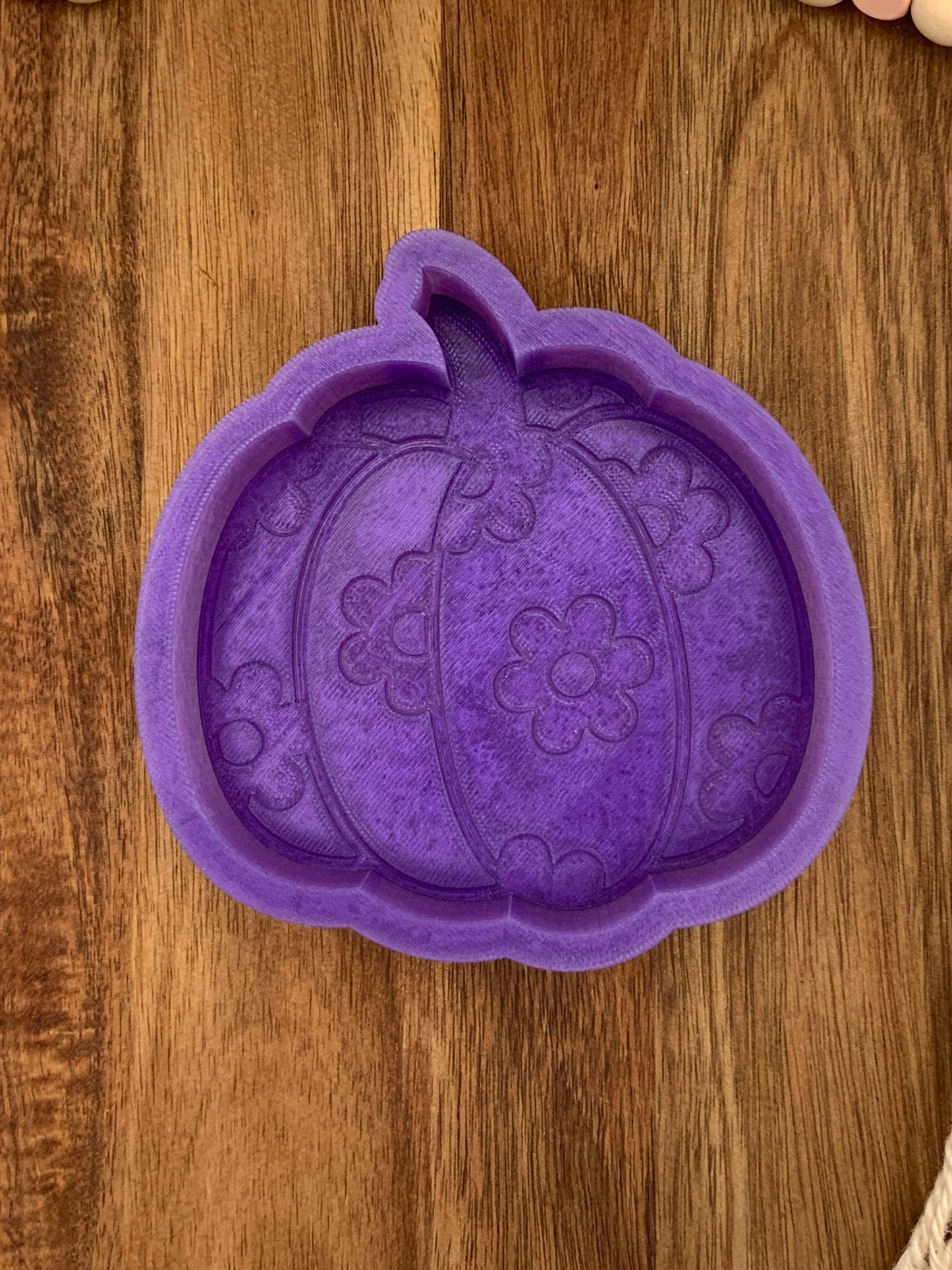 Flower Pumpkin Halloween Fall Silicone Freshie Mold