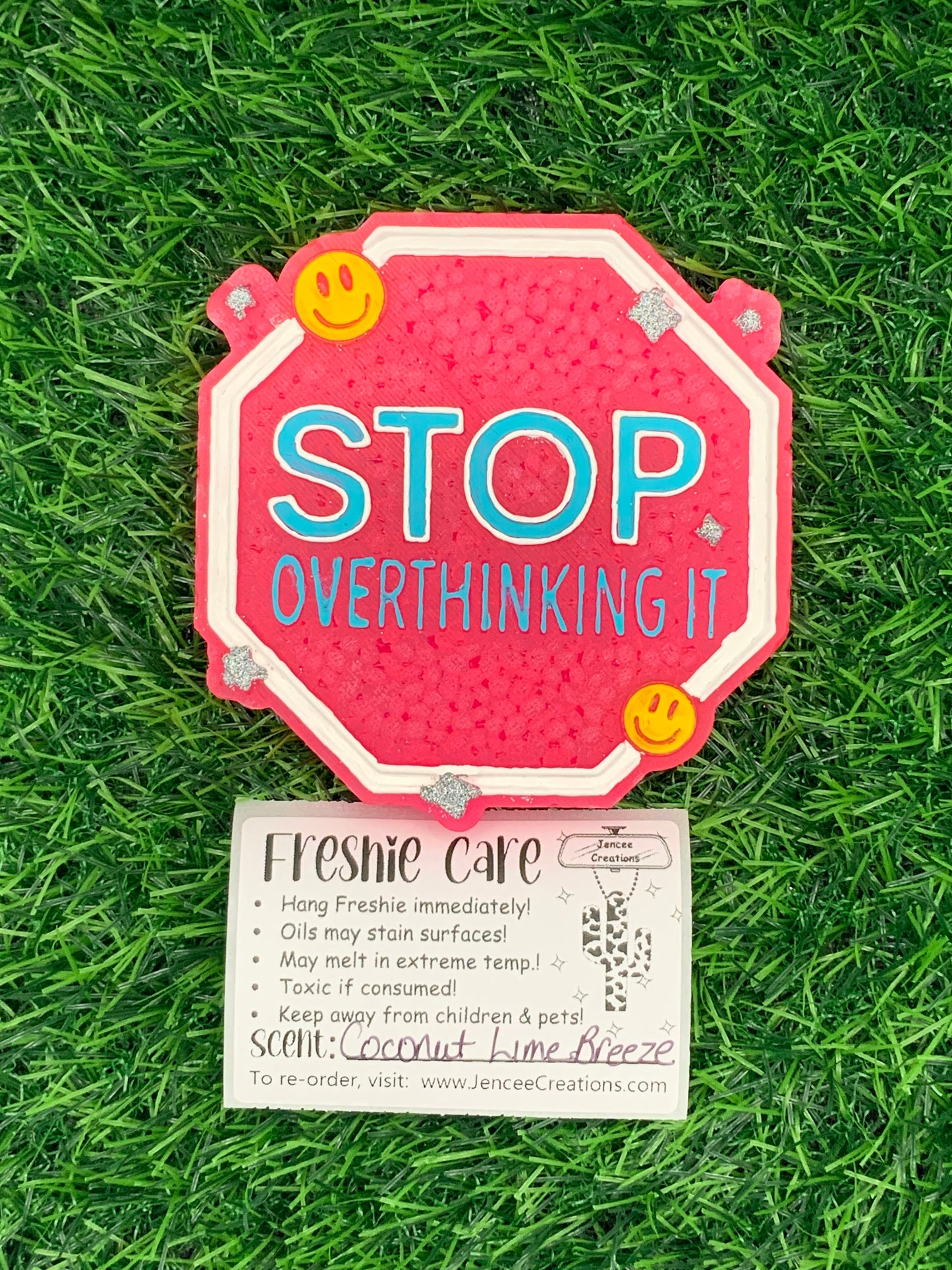 Stop Overthinking It Mental Health Car Freshie