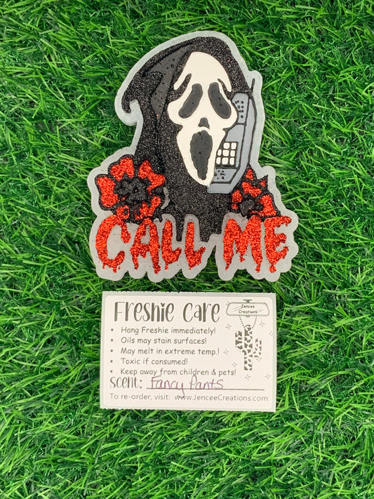 Ghostface "Call Me" Car Freshie