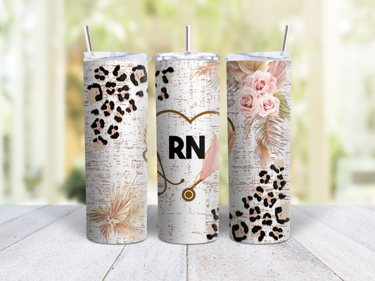 Nurse Boho RN Tumbler