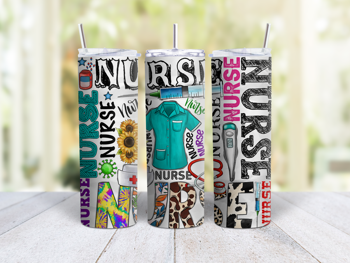 Nurse Collage Tumbler