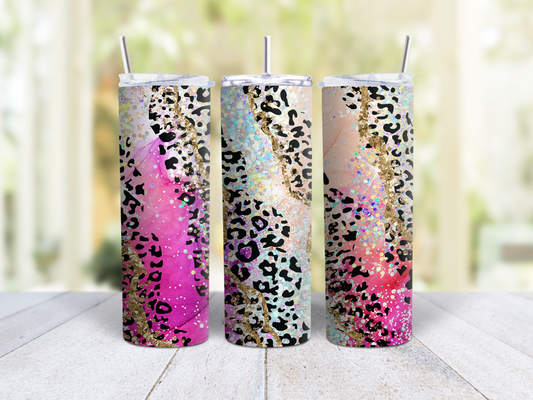 Rainbow Leopard Agate Tumbler